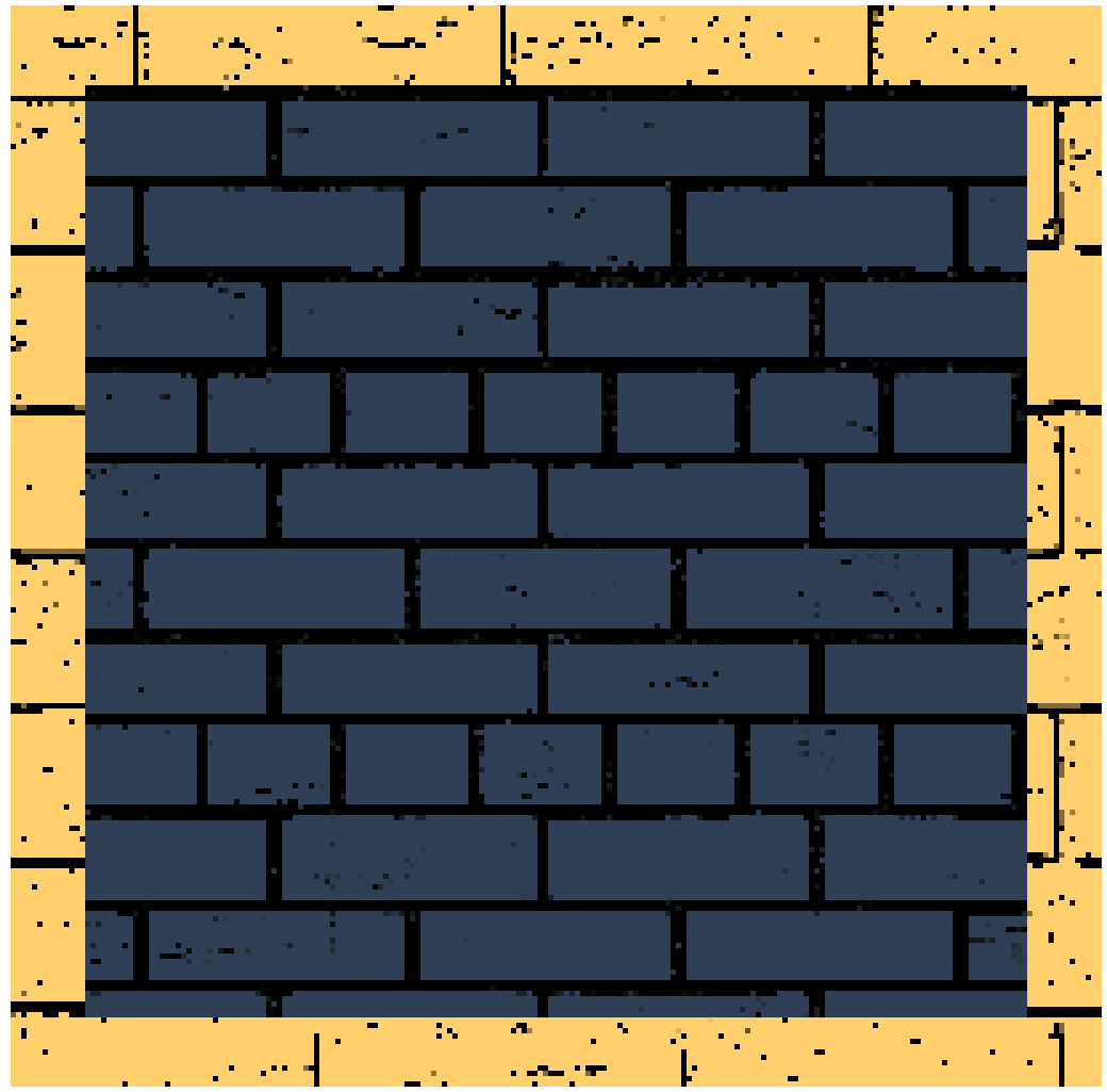 [185341] tile back rough