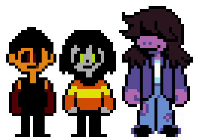 [6c26bc] Blood in Deltarune AU Characters