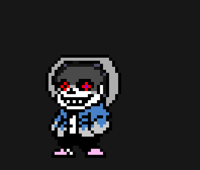 [f6cf66] dusttale sans in deltarune battle style