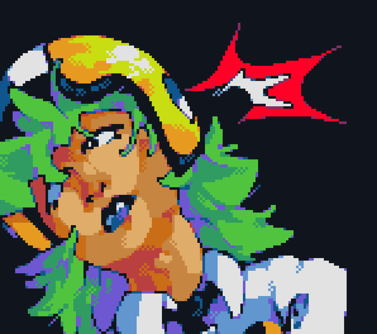 [8426a8] personally i glorify my ugly work to feel better abt what i accomplish bc the more cool art i see the lower my morale gets 