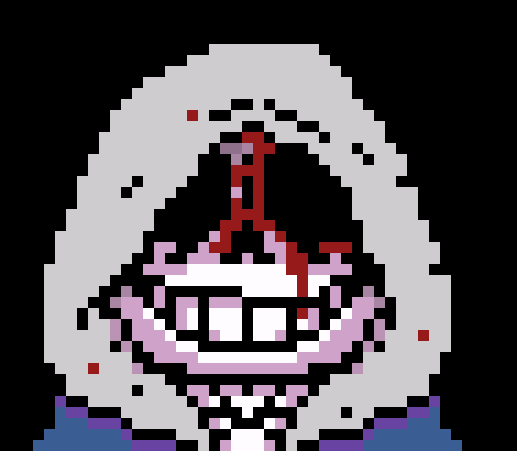 [2fbf6b] Toriel bled a little on my face.. when.. I slashed her.. and other people did too.