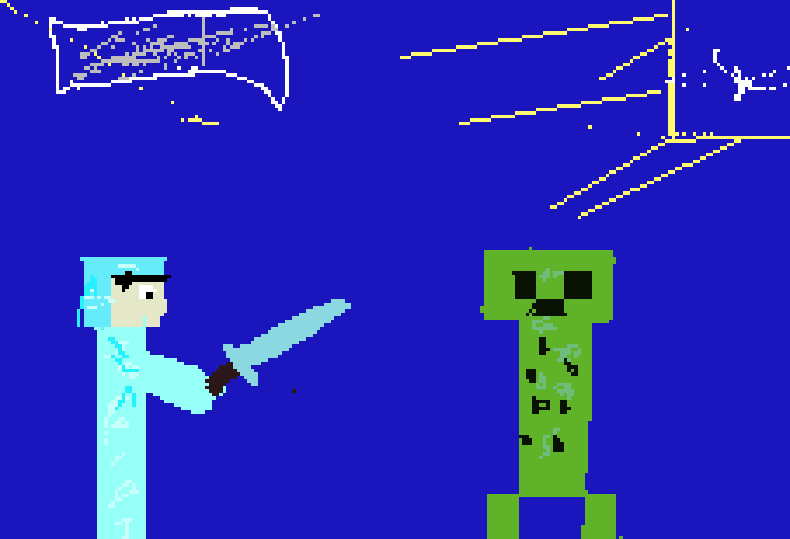 [9664c4] Minecraft fighting