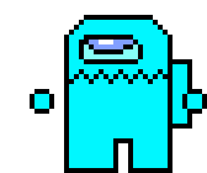 [2abd4a] cyan Impostor from AMONG US
