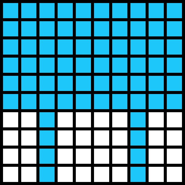 [9d6538] 10x10 grid