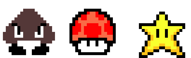 [9664c4] mario pixels