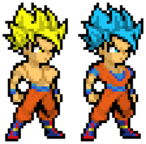 goku ssj and ssg
