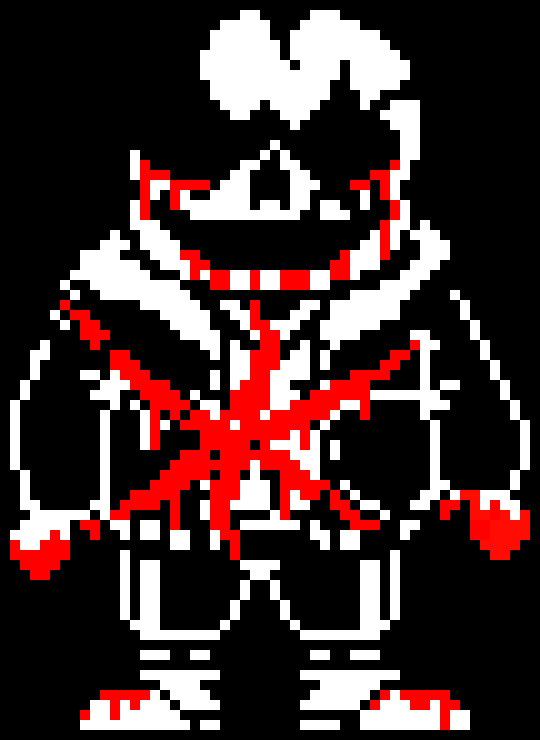 [bf055b] Undertale Last Breath Sans phase 5 Attack 1 (Fan art)