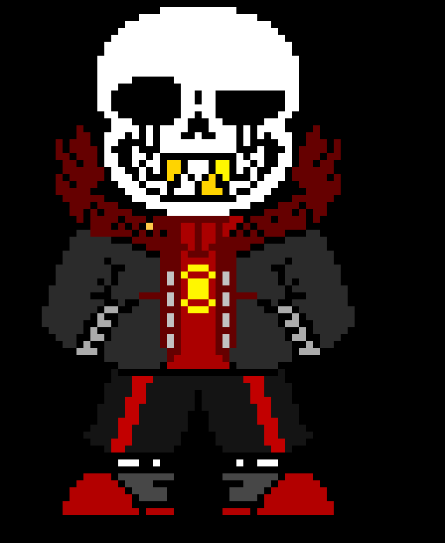[54b5be] Triple fell!killer sans (black background)