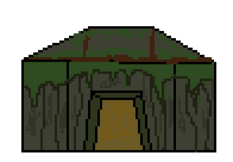 [4c900a] Swamp Camp Wooden cabin