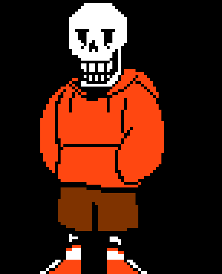 [e6d58b] Underswap Papyrus Sprite.