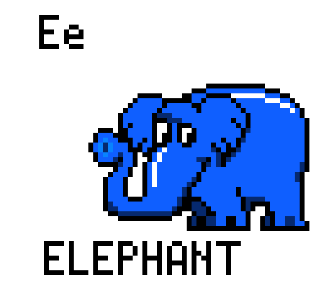 [43e60a] E is for Elephant