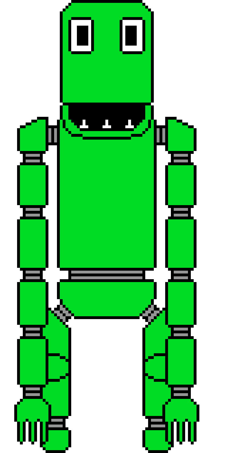 [652689] Classic Green The Rainbow Monster V.2