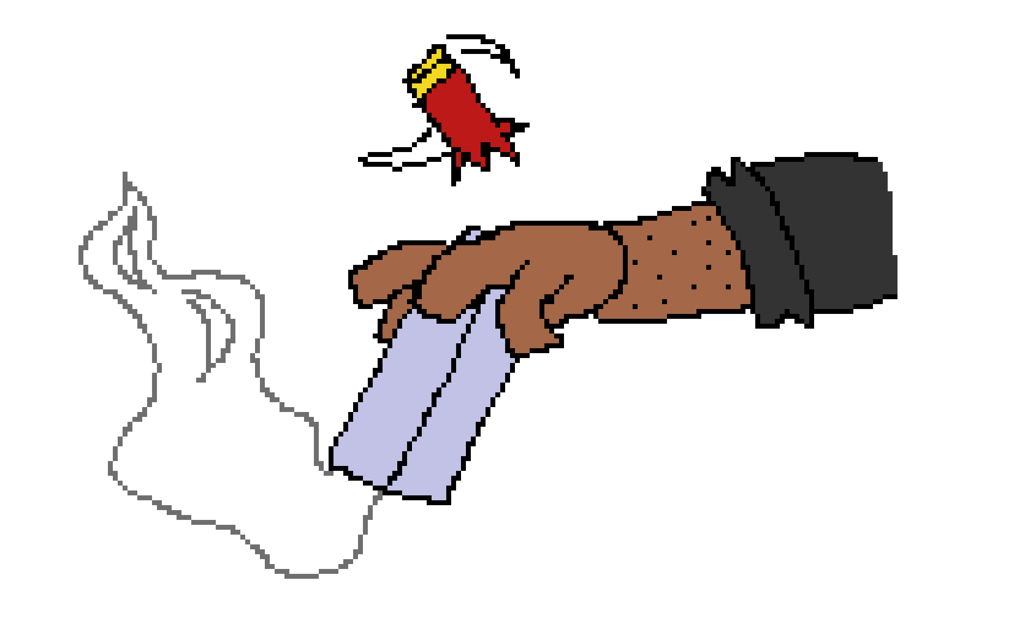 [006d2b] [Shrugging, Dell takes the time to pop out the spent shell, reaching for another to-]