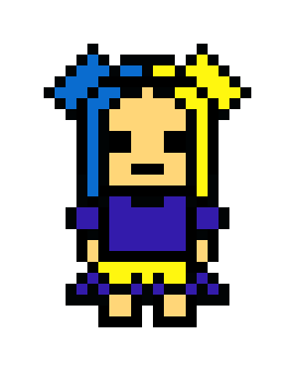 [8bb2f9] danganronpa pixel sprite base hayley colour