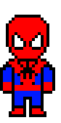 [9664c4] Spider Man Pixel Art 