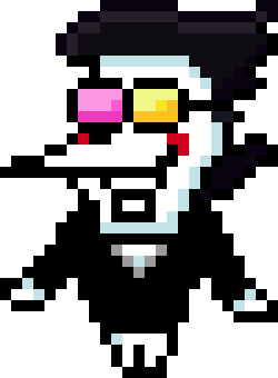 [55019f] Spamton With Many Colours