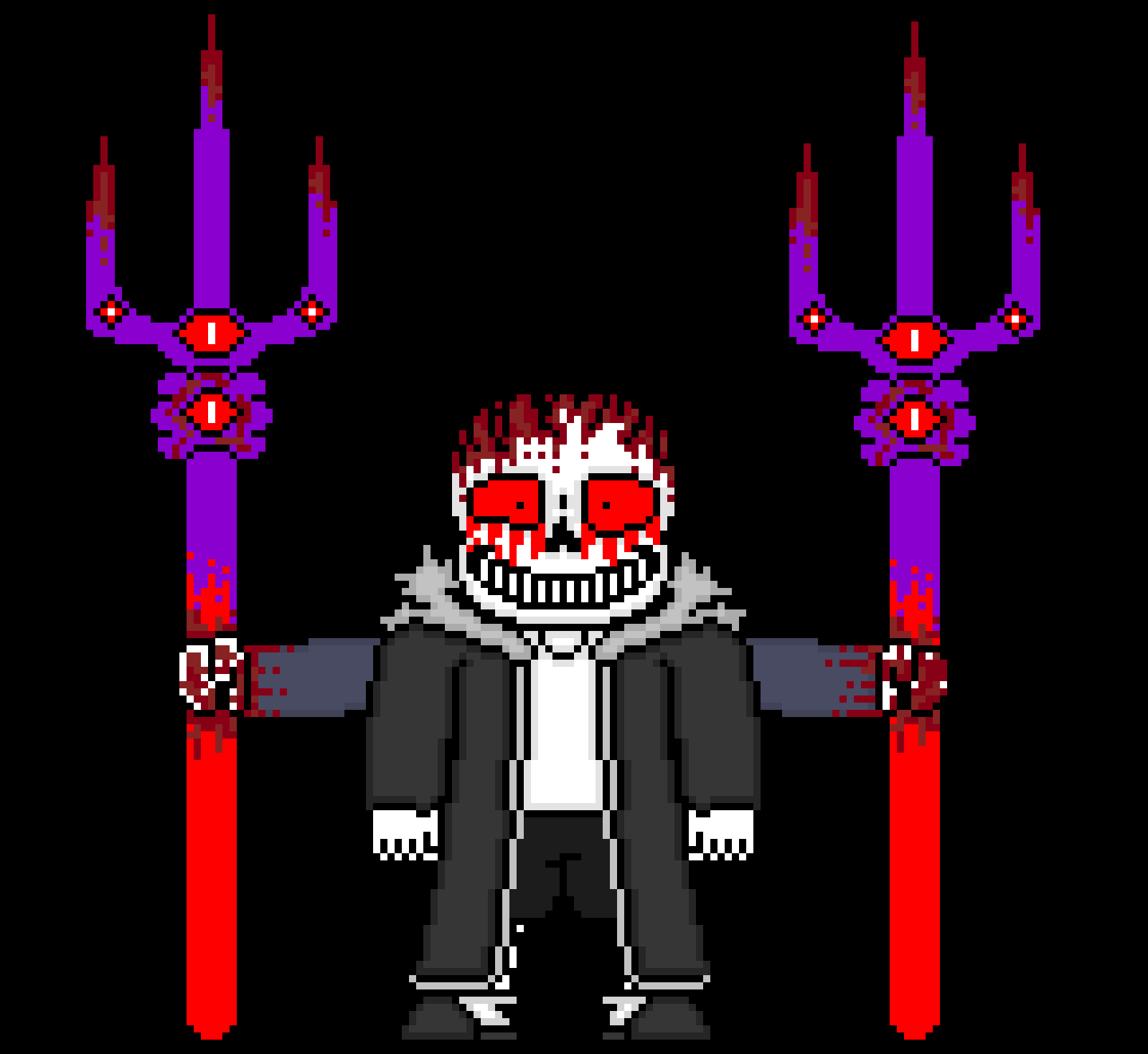 [e8cb42] Delete: get ready *impales spinverse with one of the tridents now sticking into his chest* heh ima keep you on this trident for a long time