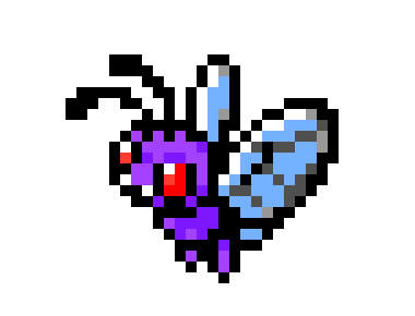 [9664c4] Butterfree Pixel Art (Pokemon)
