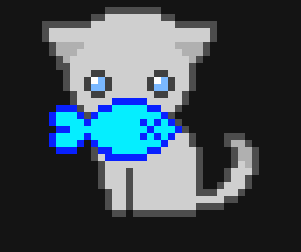 [9664c4] Kitty with Fish
