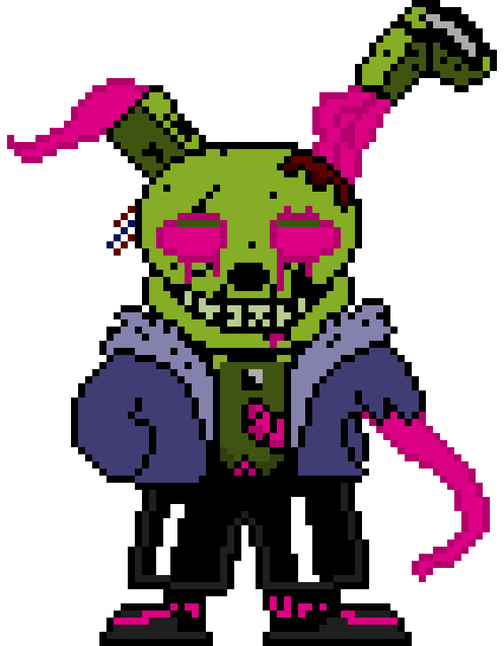 [56d547] FNaF: The Ultimate Tale/Peter's FNaFTale Springtrap Battle Sprite.