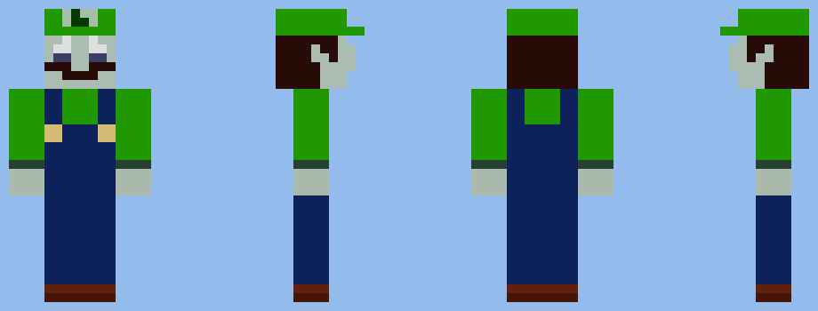 [ce1f24] Minecraft Beta Luigi Skin