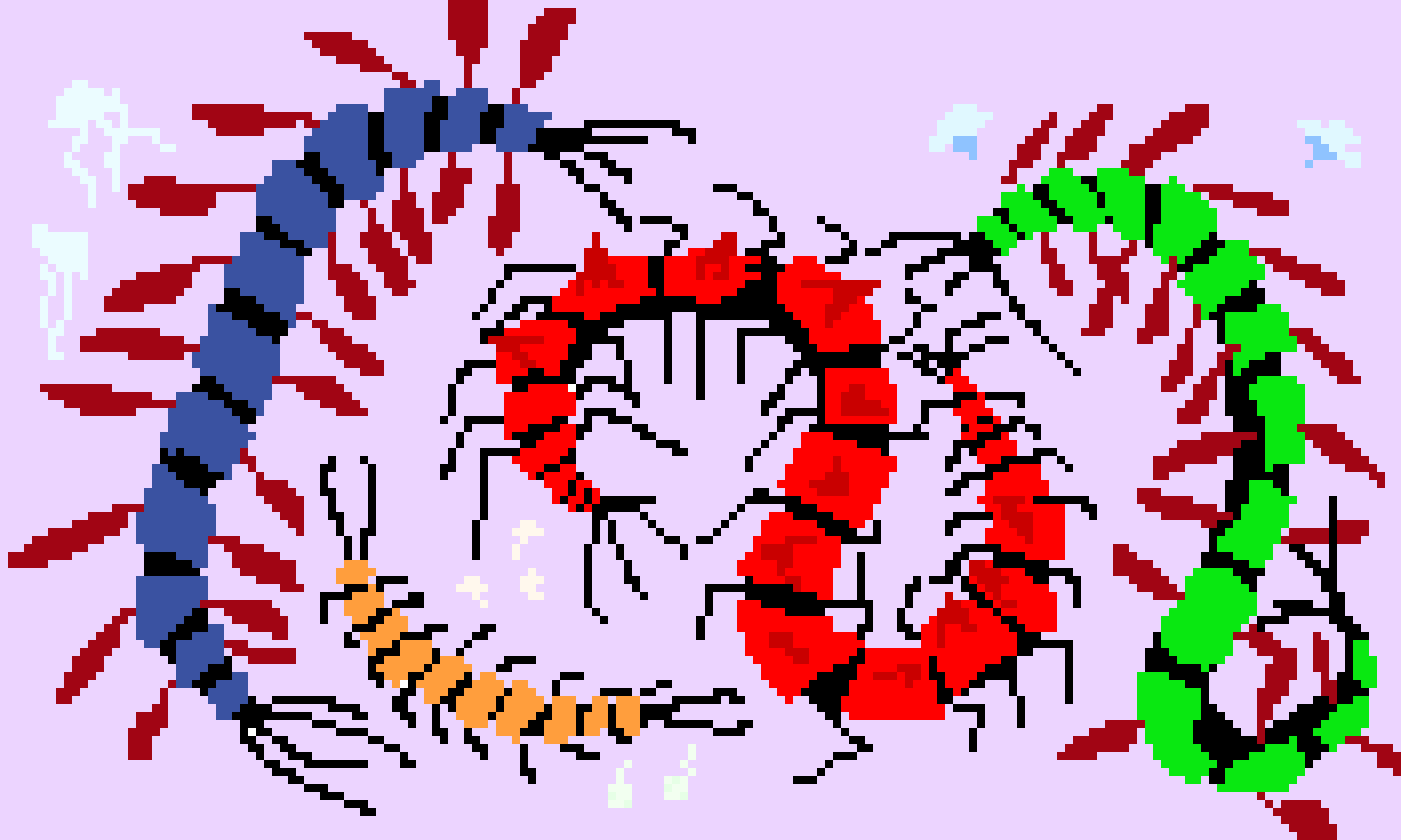 [2ef01c] Centipedes