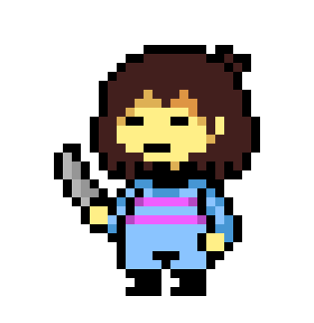 Deltarune Frisk sprite