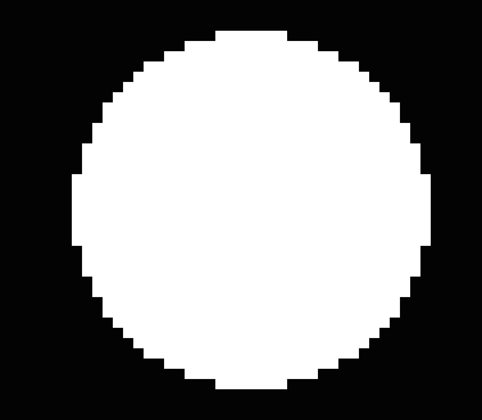 white circle