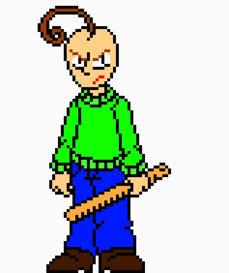 Baldi sprite (colored)