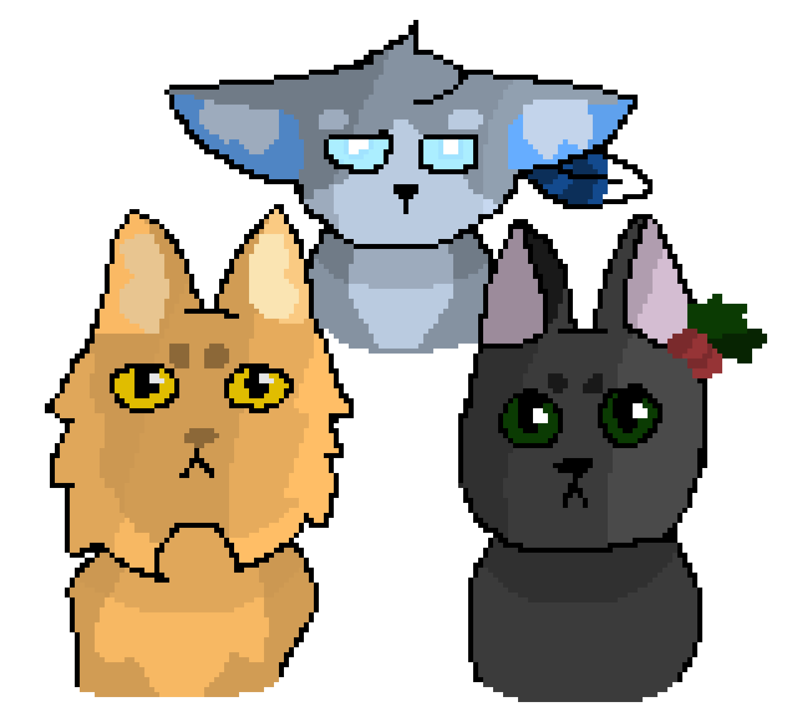 [97bc82] Jayfeather, Lionblaze, and Hollyleaf