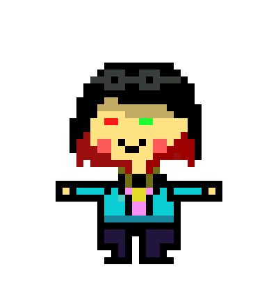 [3e3c2b] Pixel Sophie T pose