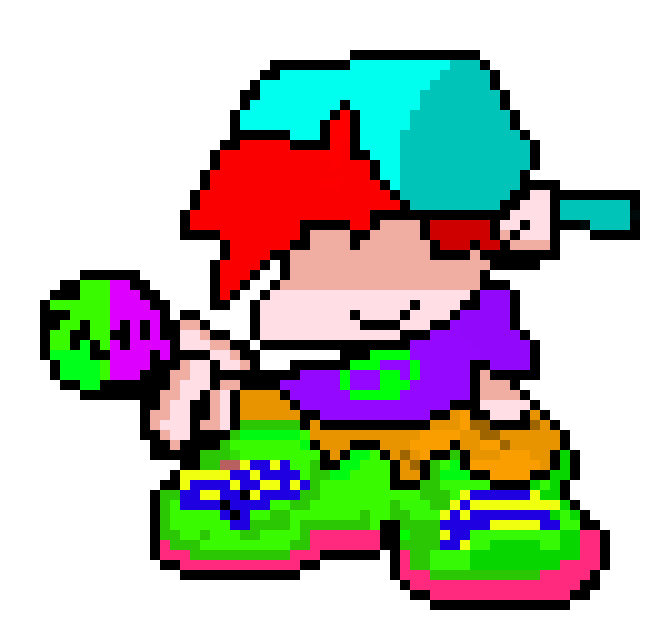 [88558f] Pixel art Bf fnf Idle Pt1