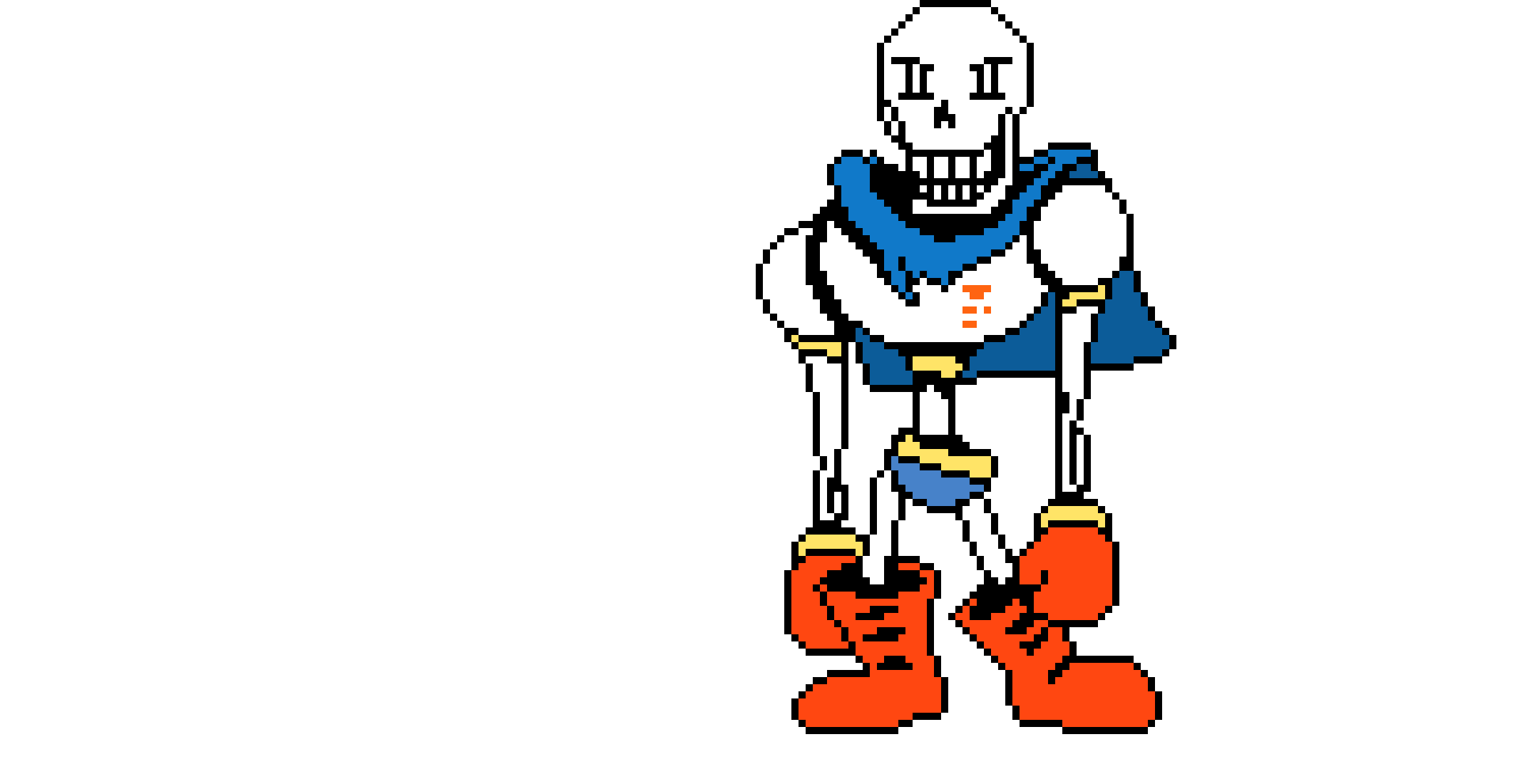 Undertale: Revenge Papyrus (without bone) Sprite.