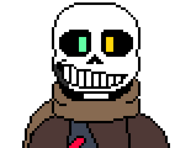 [b9de0d] hmmm. another AU done! i should take a break. - ink sans