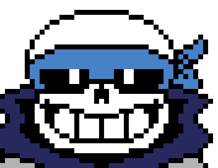(i cant stay here for to long but i came to show u wat i made https://www.pixilart.com/art/hard-tale-sans-2e4057c858a771f ) - ts sans (landon)