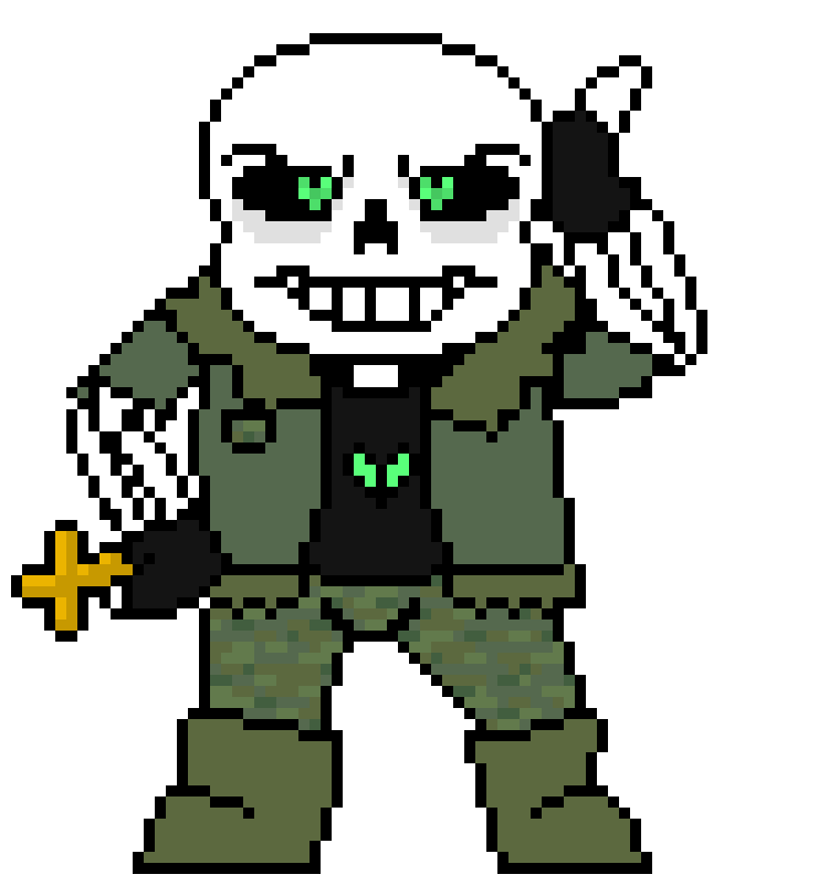 now he has some camo coloring -stellar