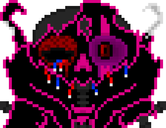 [56d547] *the slam caused something in shadows mainframe to break his eye glows Black*the black ground begins to rise into a pillar slowly increasing speed*