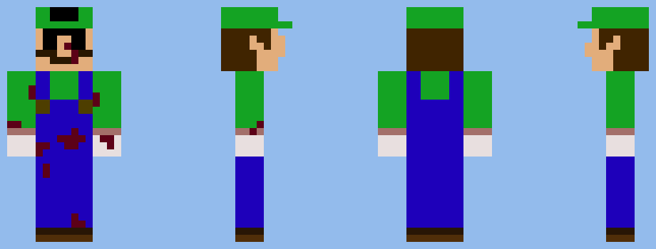 [ce1f24] Minecraft Classified Luigi Skin