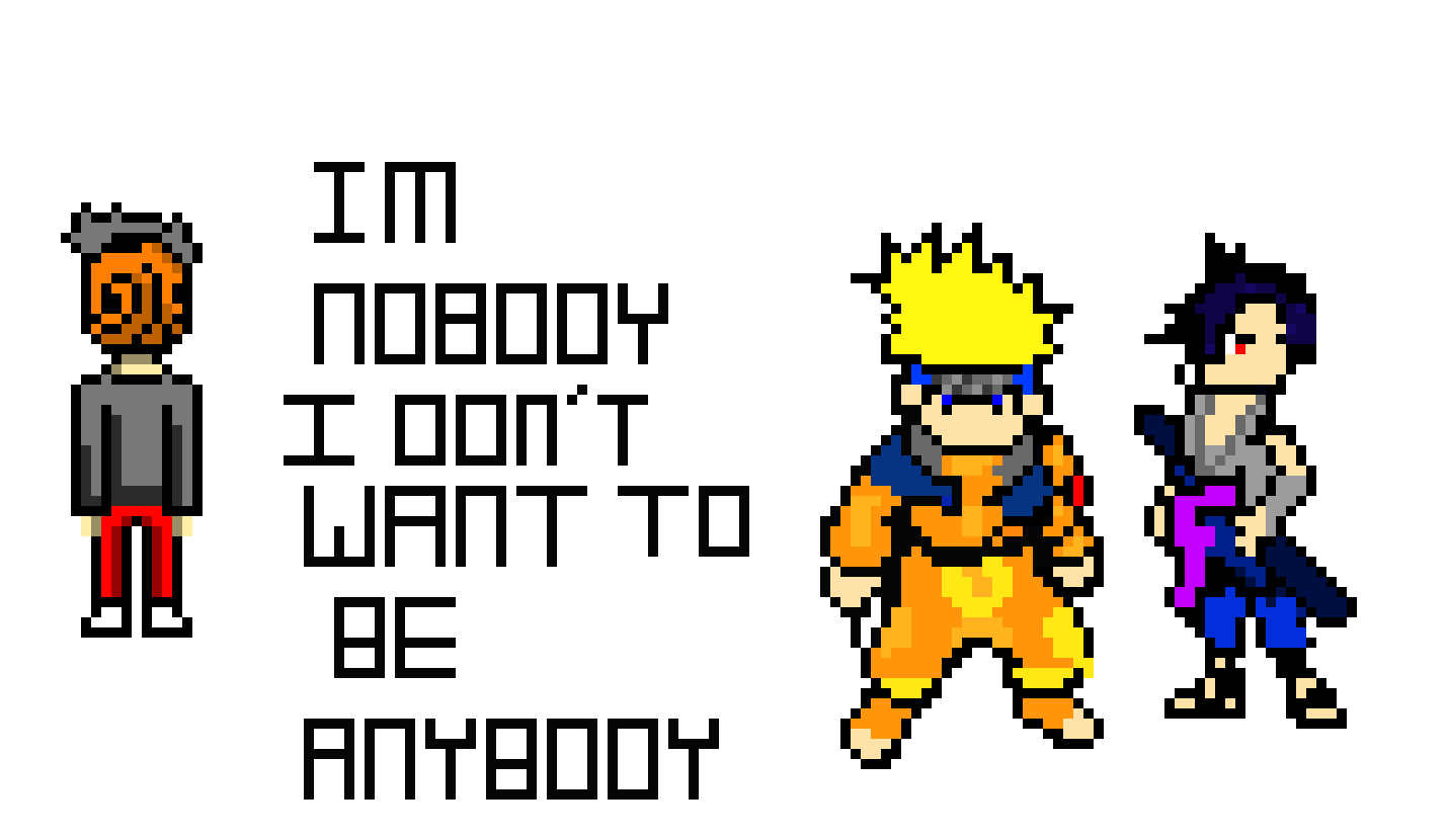 [9664c4] Naruto Pixel Art Obito Uchiha