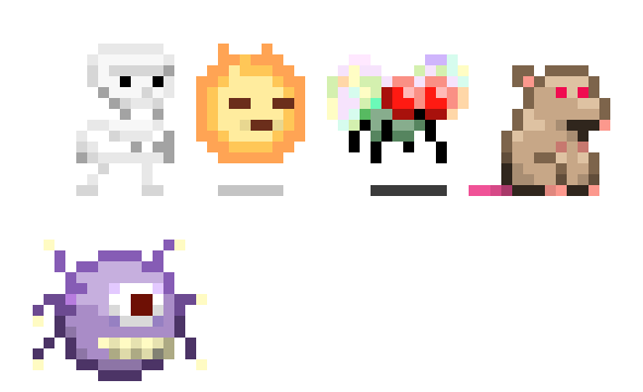 [9664c4] pixel dungeon mobs