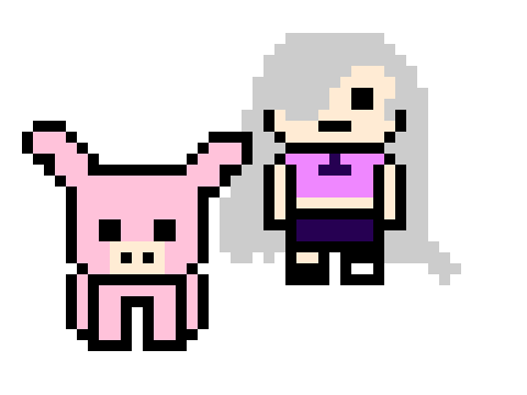 [09c9ab] danganronpa pixel elizabeth hawk