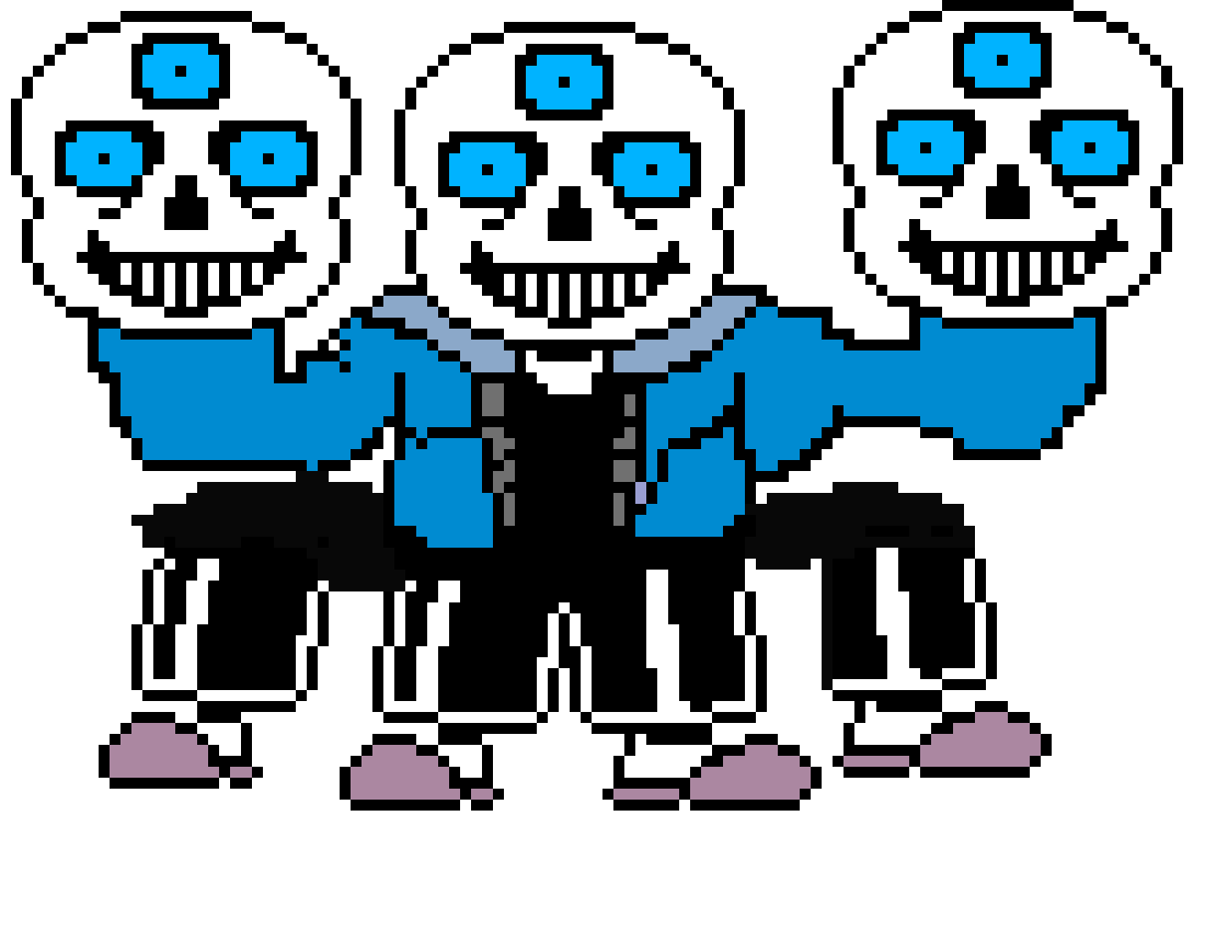 [c972f7] ERDATLENU Sans Paprus and Flowey sprites