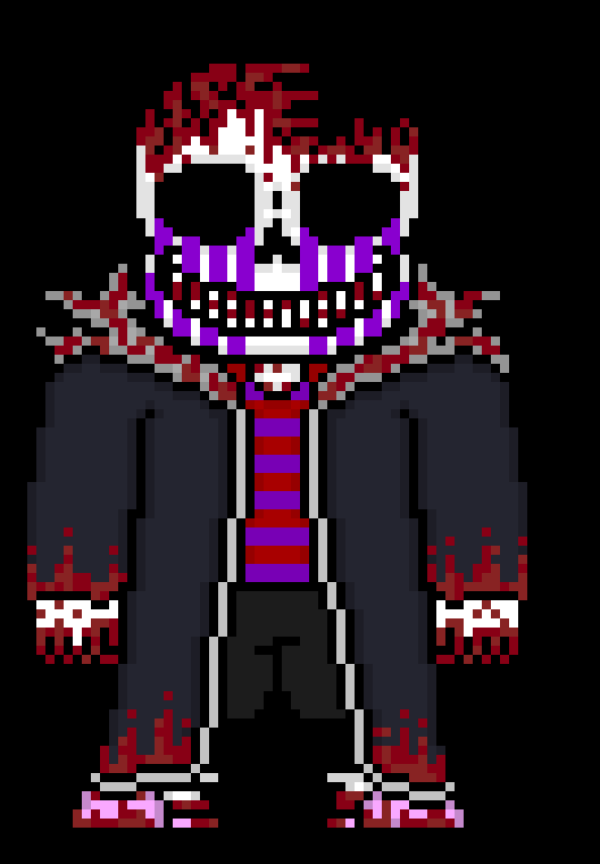 [e8cb42] huh *puts it on but smears blood on it* heh so where we going? 
