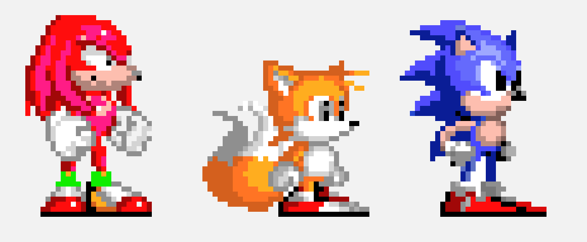 [065905] sonic tails and knuckles