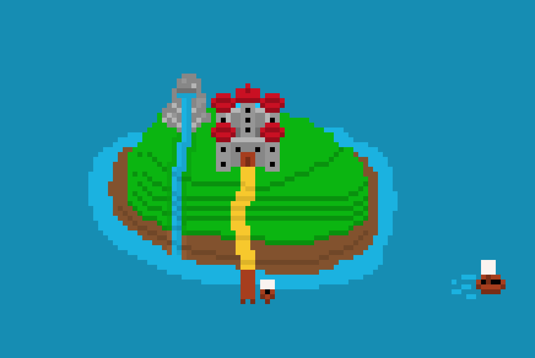 [9664c4] sea castle