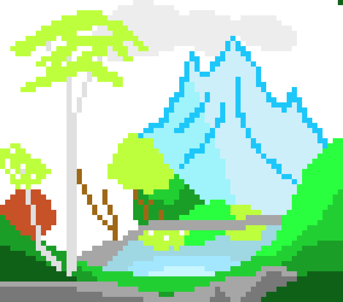 Bob Ross's Art In Pixels