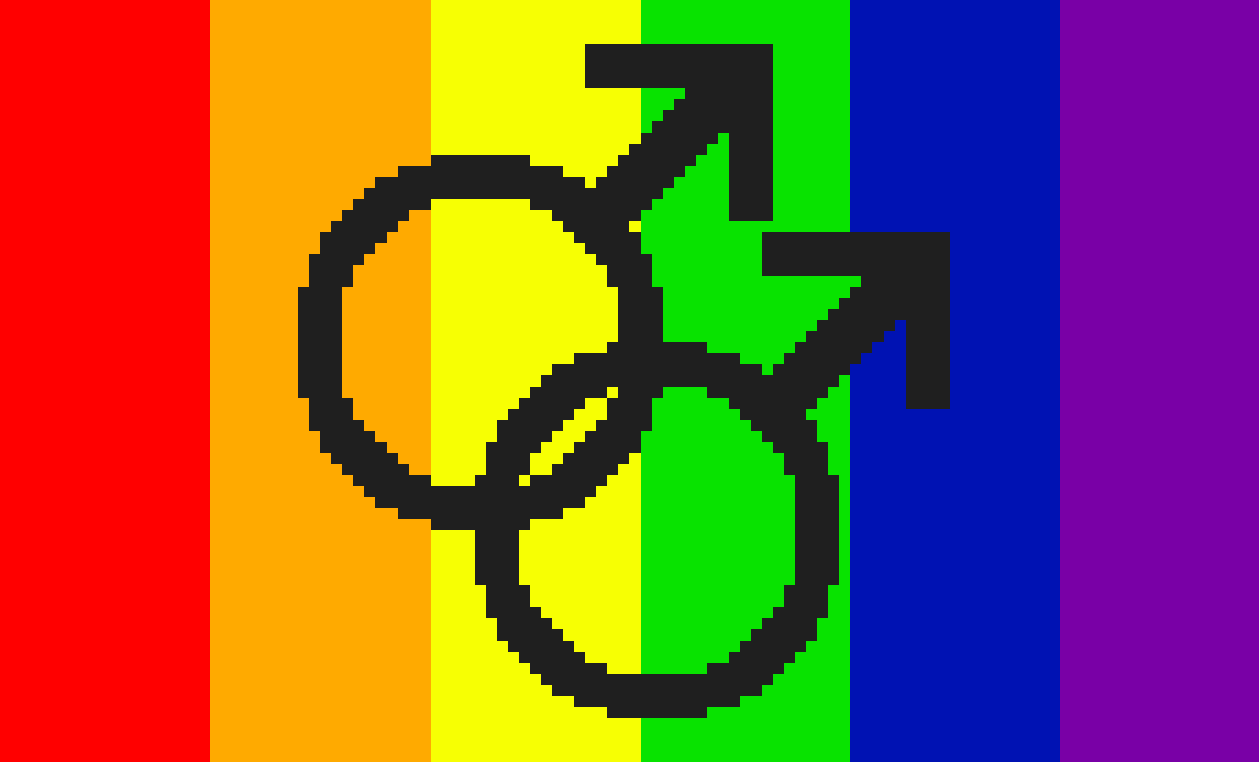[d45a21] Gay Flag+Gay Symbol