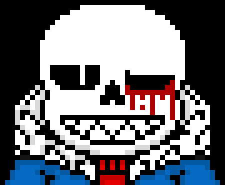 [7c78a2] *wipes some of the blood off his face* fine have it your way asshole *summons red bones to break the cage and grabs Frisk