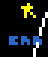 [583245] The yellow "stuff" around him is stars... And the blue wording it meant to basically be "ERR"... So uh- yeah... The rest should be obvious enough to explain itself...