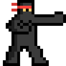 [4f218d] 8bit ninja punching
